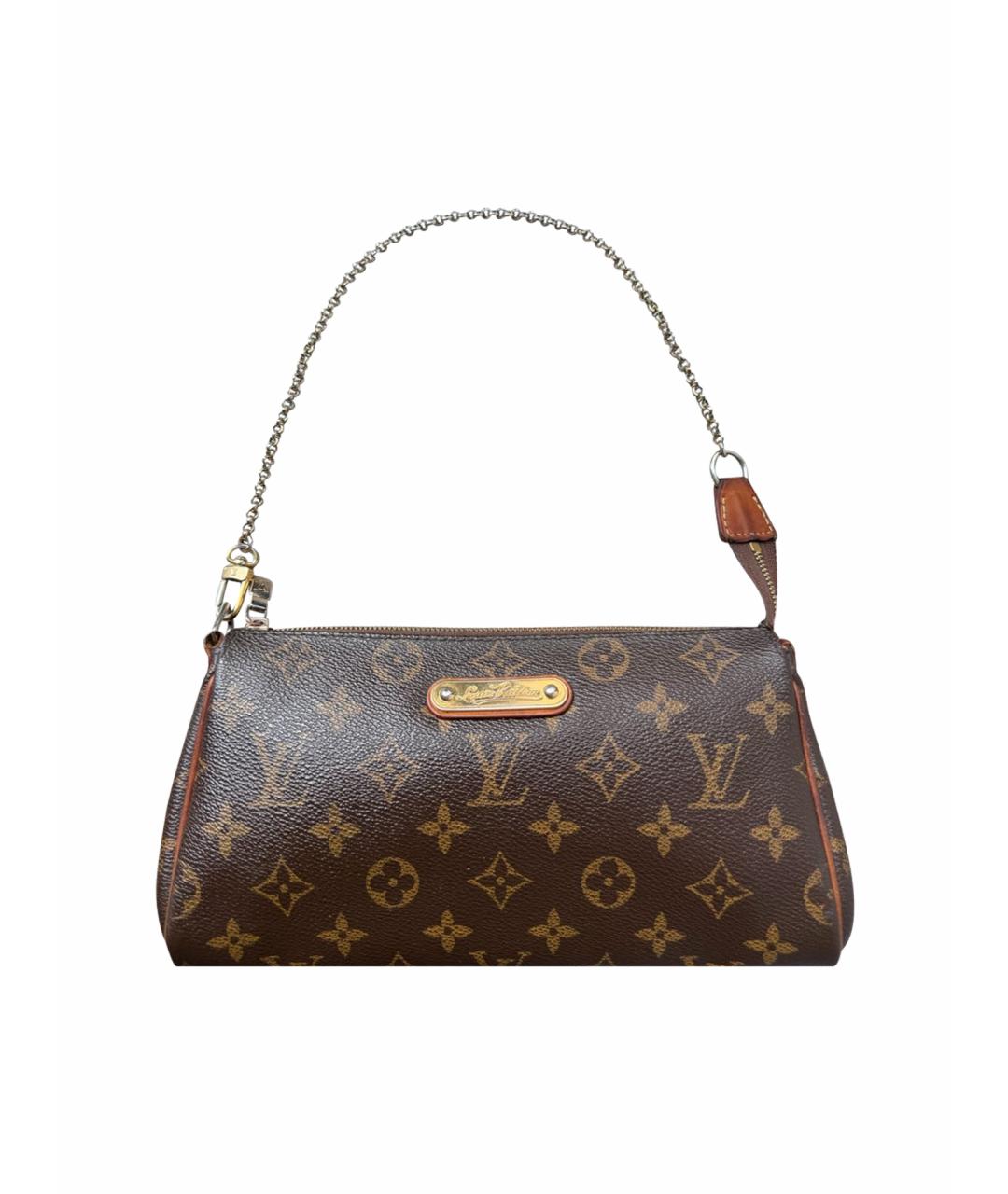 LOUIS VUITTON Коричневая кожаная сумка через плечо, фото 1