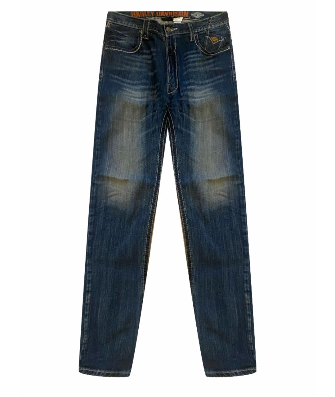 Harley Davidson Синие прямые джинсы, фото 1
