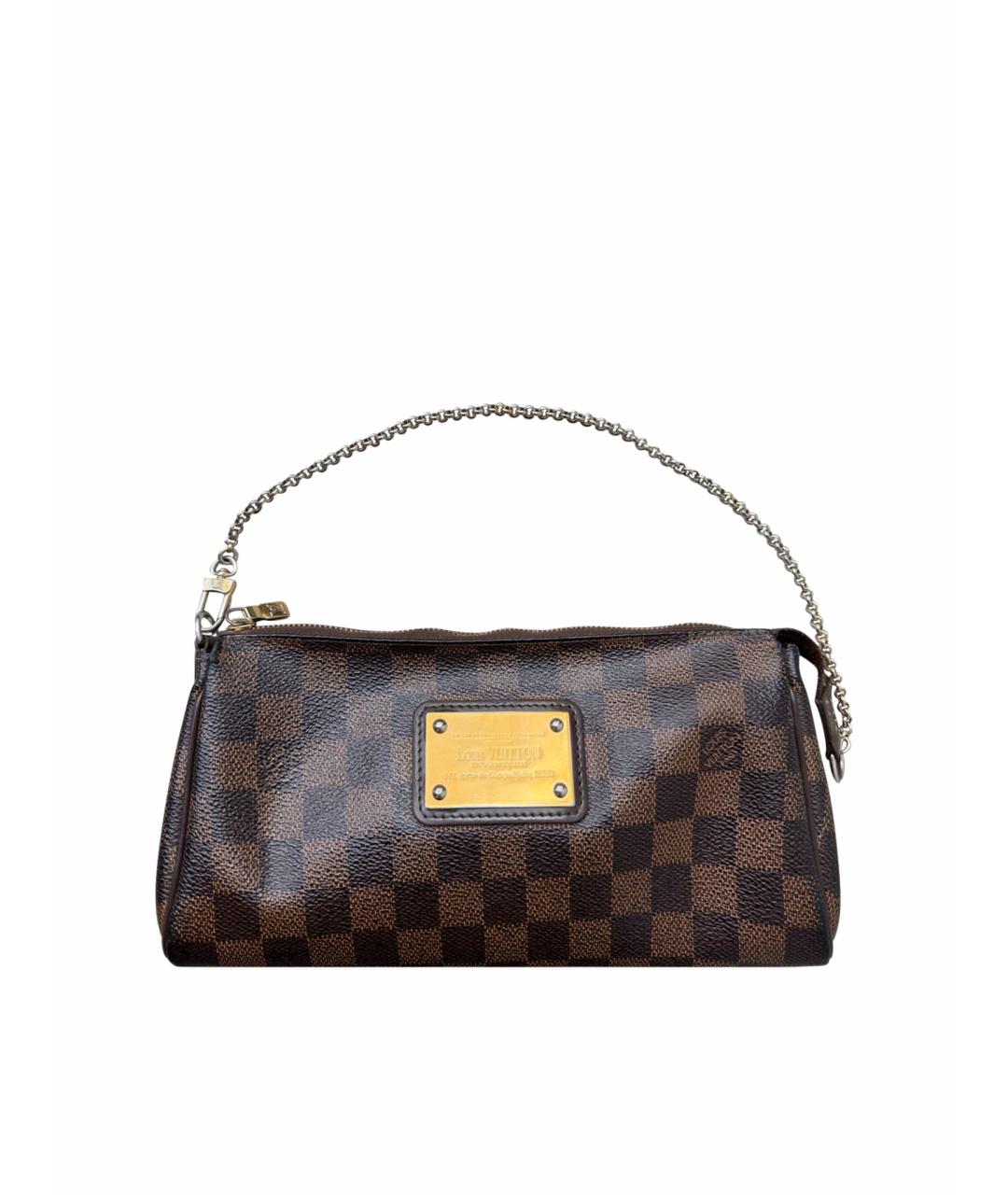 LOUIS VUITTON Коричневая кожаная сумка через плечо, фото 1