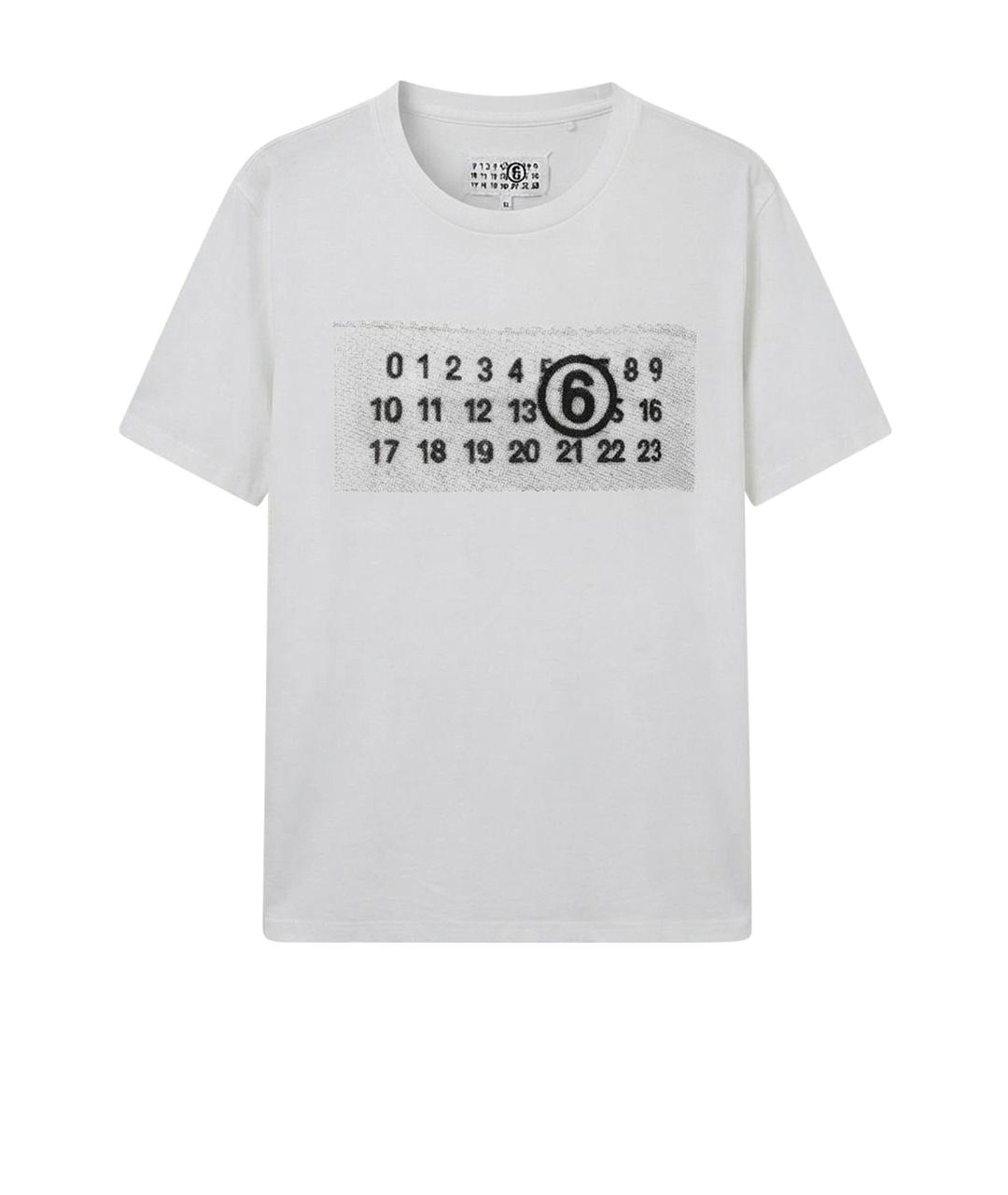 MAISON MARGIELA Белая хлопковая детская футболка, фото 8