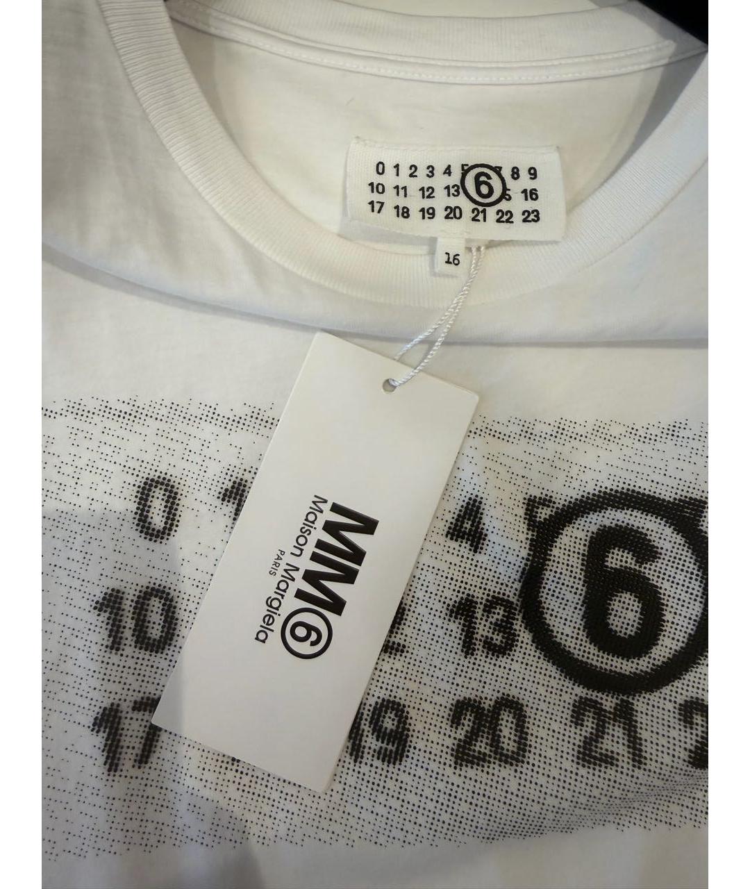 MAISON MARGIELA Белая хлопковая детская футболка, фото 3