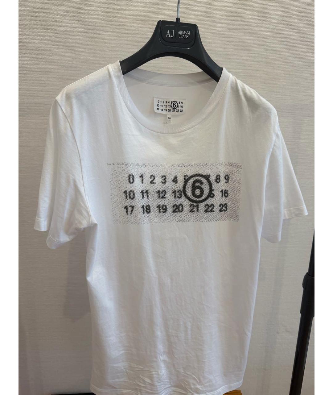 MAISON MARGIELA Белая хлопковая детская футболка, фото 6
