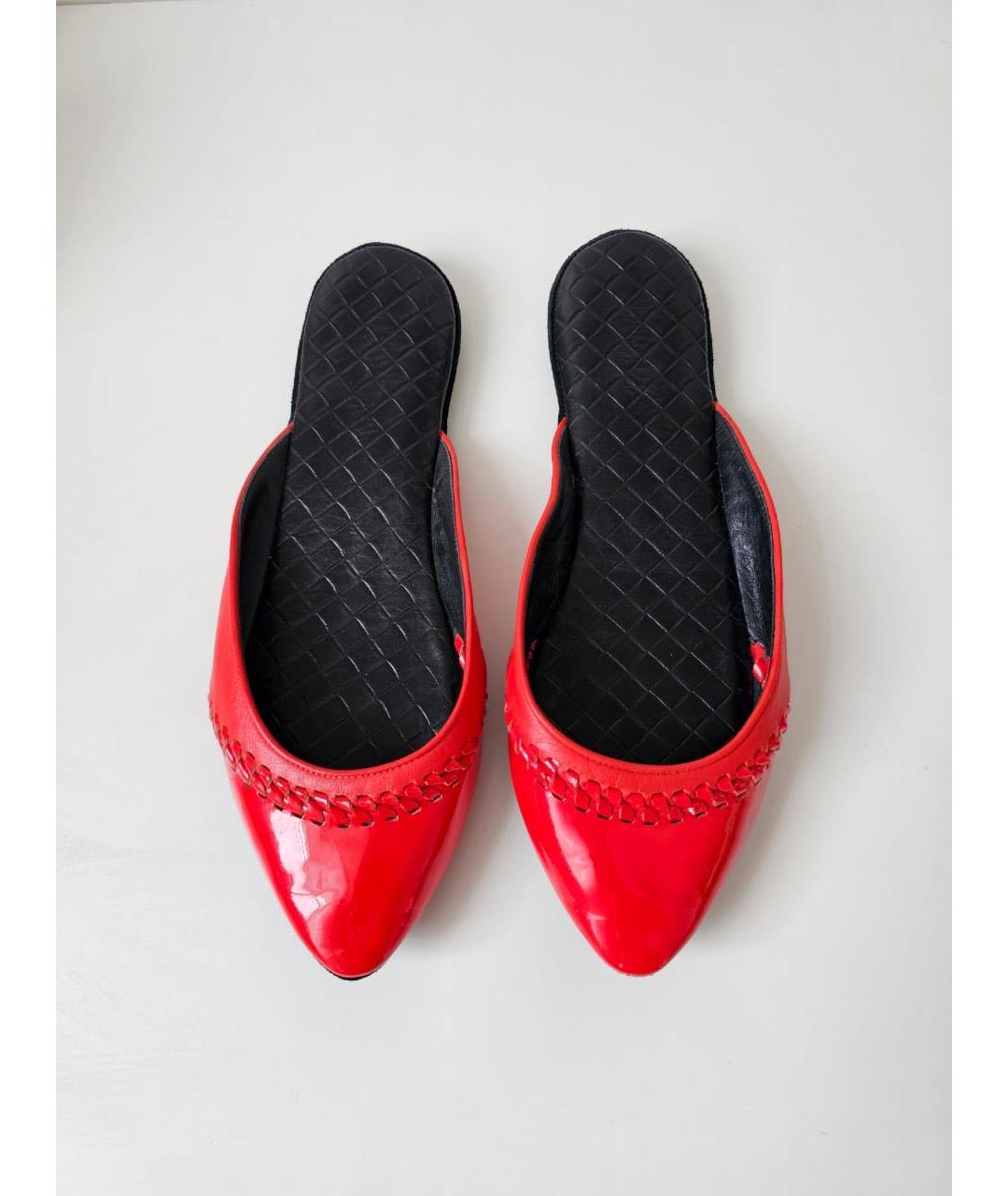 BOTTEGA VENETA Красные мюли, фото 2