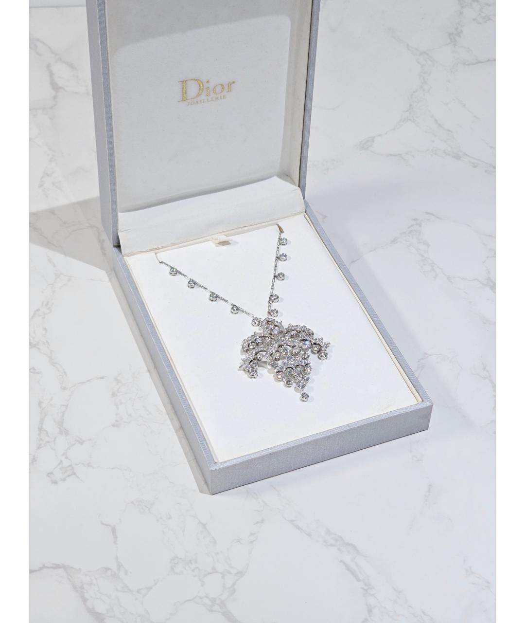 CHRISTIAN DIOR Серебряное колье из белого золота, фото 5