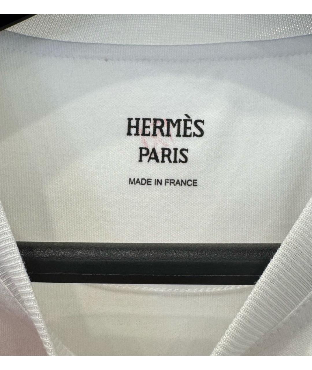 HERMES Белое хлопковое повседневное платье, фото 3