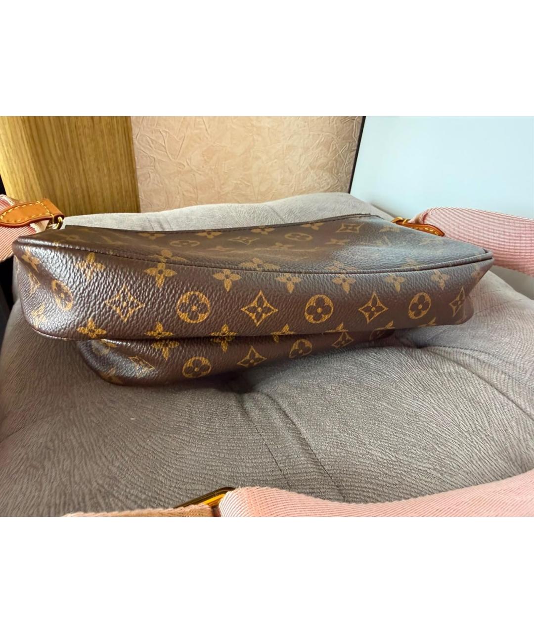 LOUIS VUITTON Бежевая сумка тоут из канвы, фото 7
