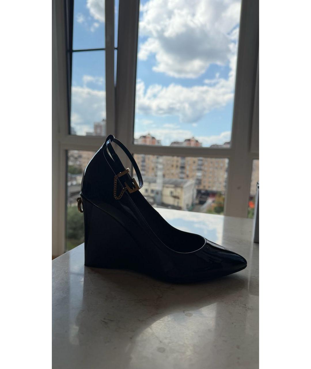 VALENTINO Черные туфли из лакированной кожи, фото 2