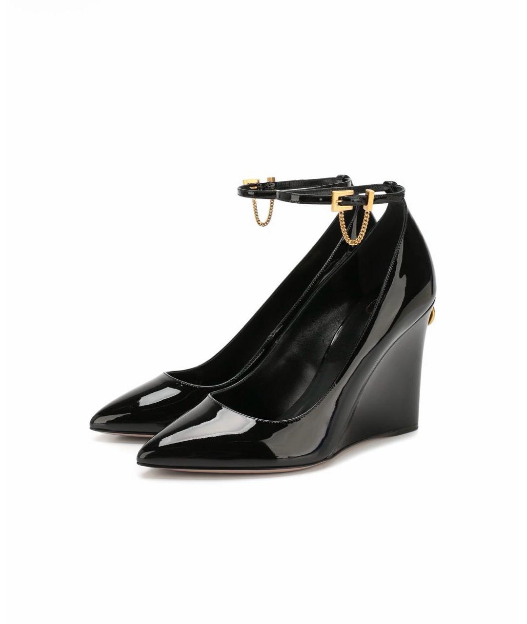VALENTINO Черные туфли из лакированной кожи, фото 4