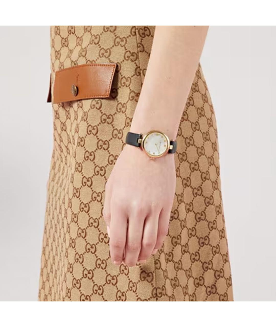 GUCCI Черные часы, фото 4