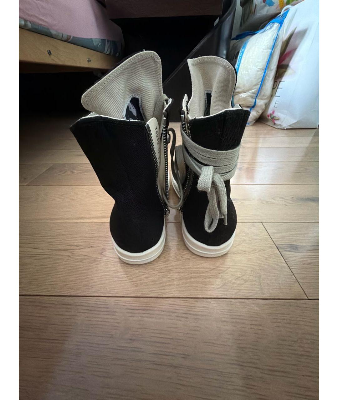 RICK OWENS DRKSHDW Черные кеды, фото 4