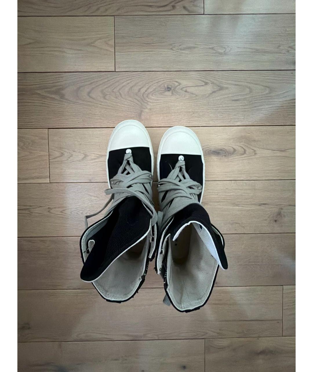 RICK OWENS DRKSHDW Черные кеды, фото 3