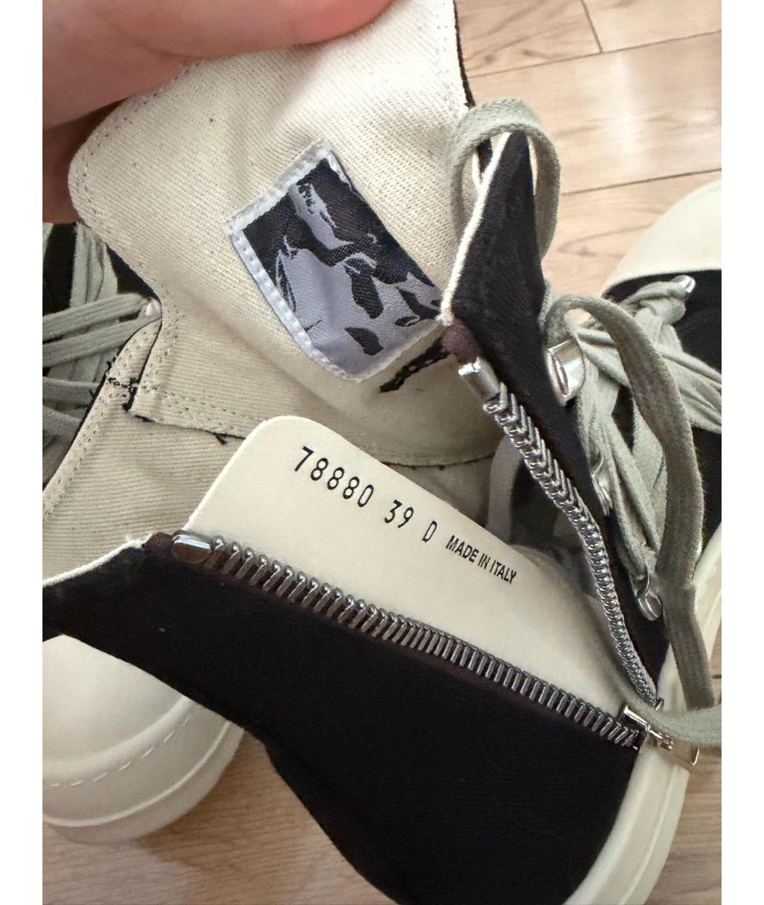 RICK OWENS DRKSHDW Черные кеды, фото 5