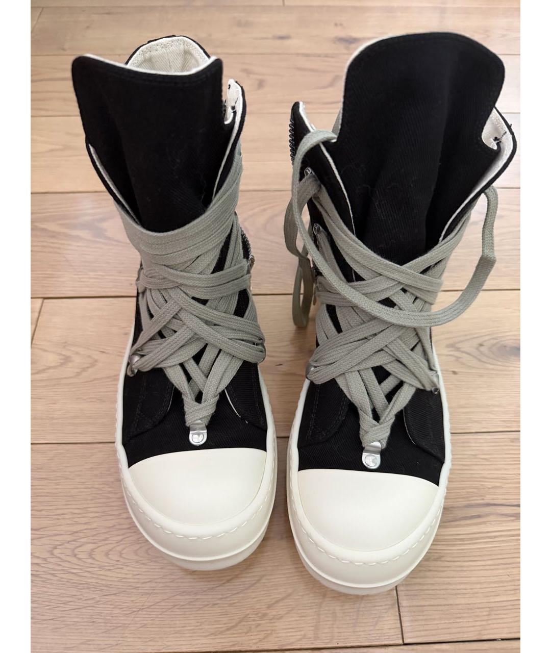 RICK OWENS DRKSHDW Черные кеды, фото 2