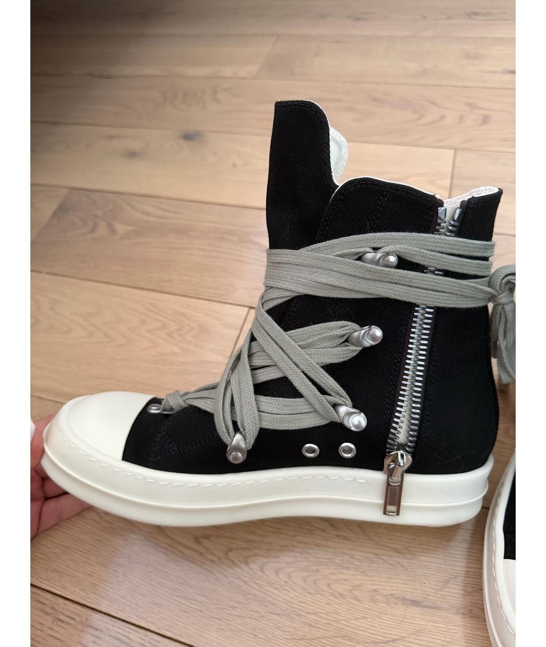 RICK OWENS DRKSHDW Черные кеды, фото 8