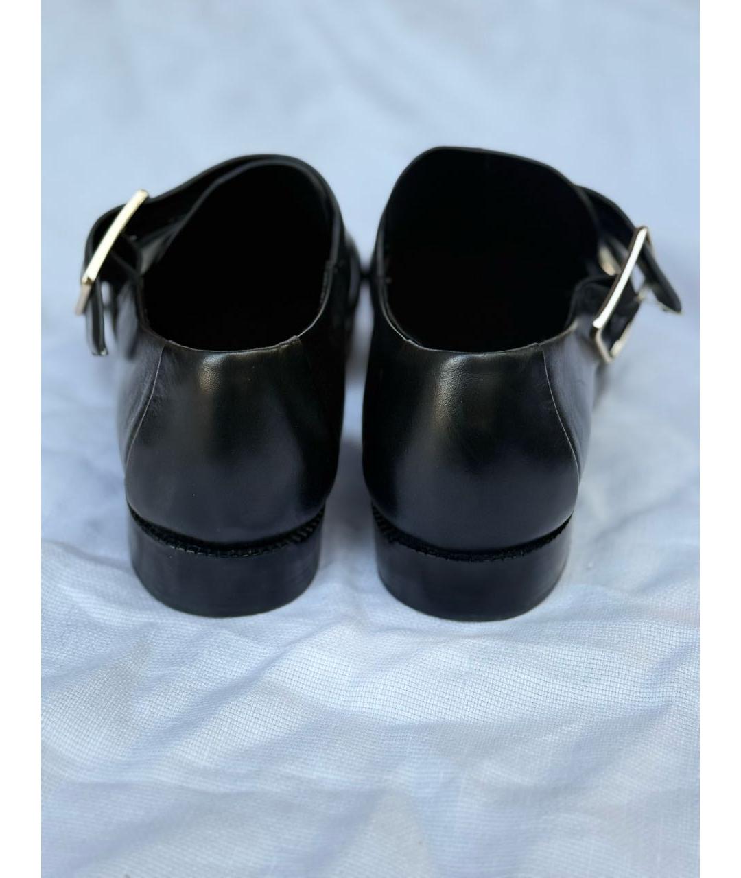 ALEXANDER WANG Черные кожаные лоферы, фото 4