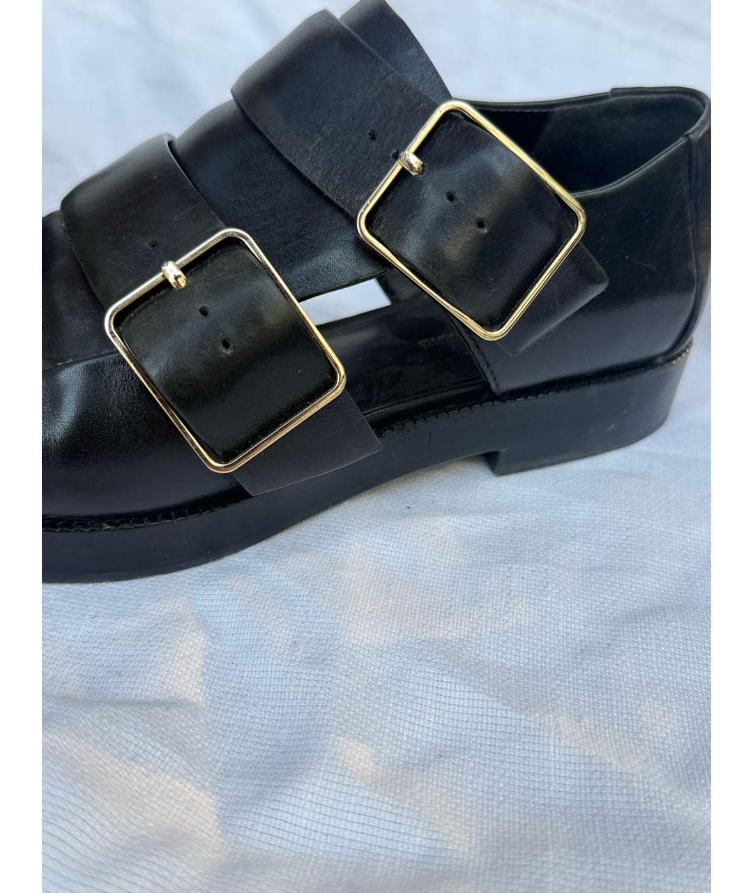 ALEXANDER WANG Черные кожаные лоферы, фото 5