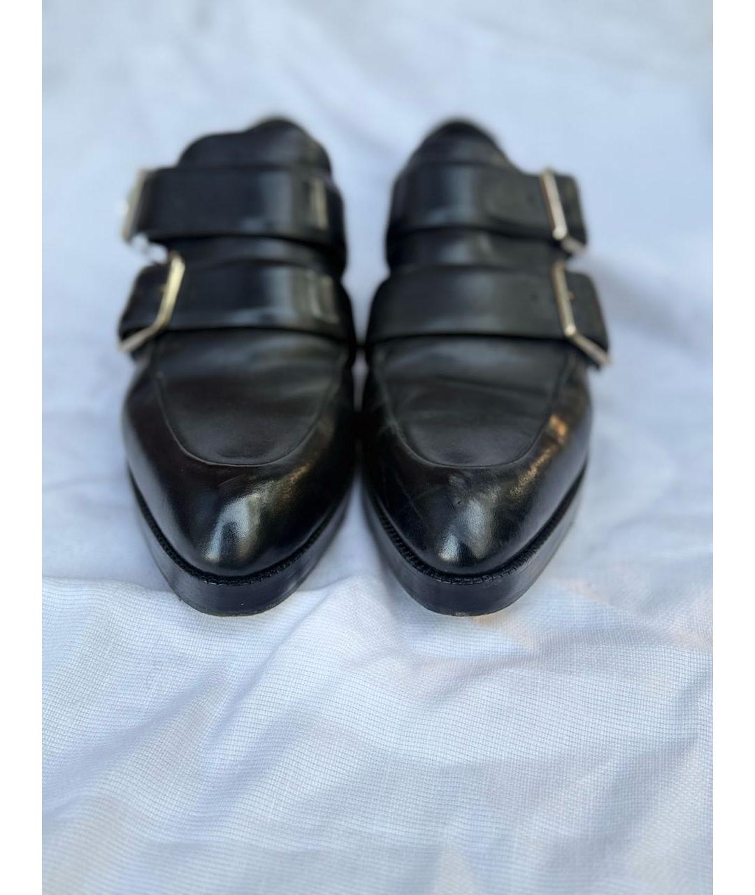 ALEXANDER WANG Черные кожаные лоферы, фото 2