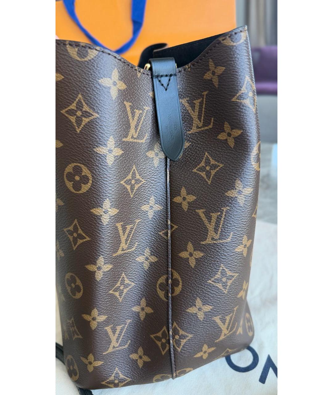 LOUIS VUITTON Коричневая сумка через плечо из канвы, фото 6