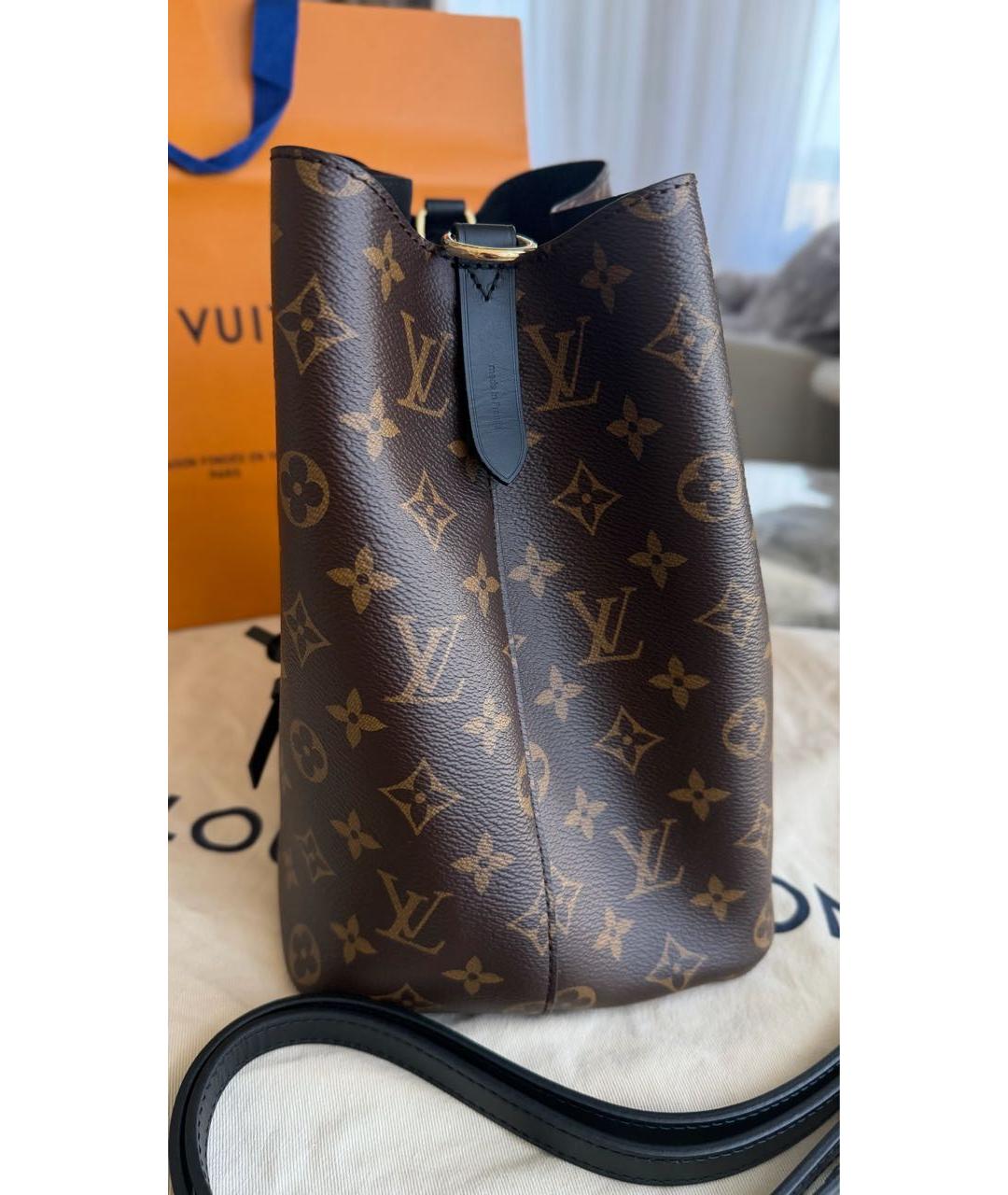 LOUIS VUITTON Коричневая сумка через плечо из канвы, фото 5