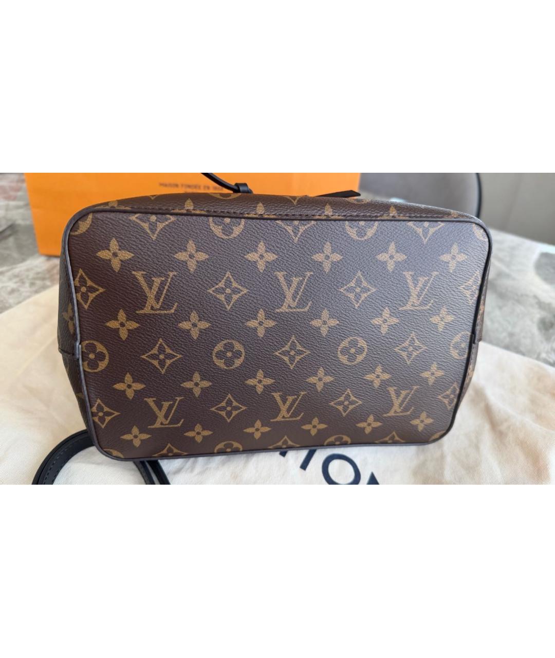 LOUIS VUITTON Коричневая сумка через плечо из канвы, фото 3
