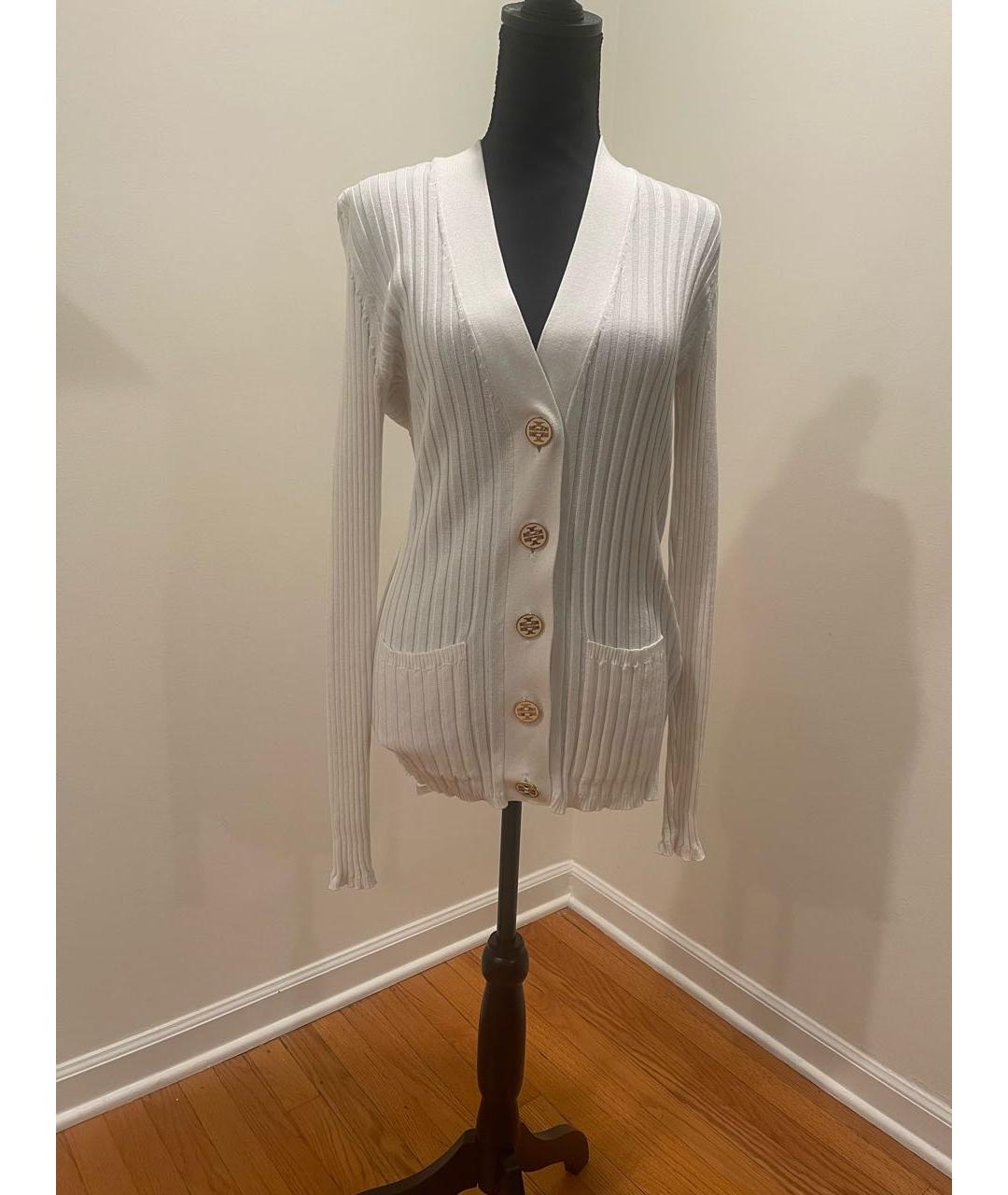 TORY BURCH Белый хлопковый кардиган, фото 8