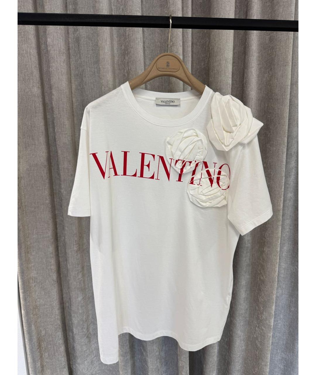 VALENTINO Бирюзовая хлопковая футболка, фото 5