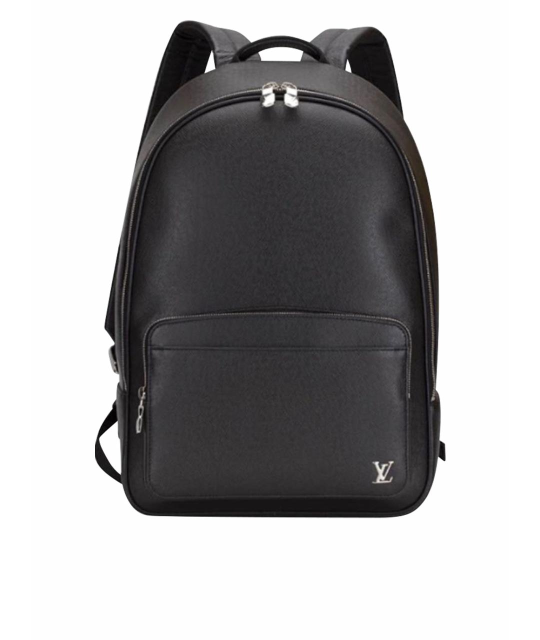 LOUIS VUITTON Антрацитовый кожаный рюкзак, фото 1