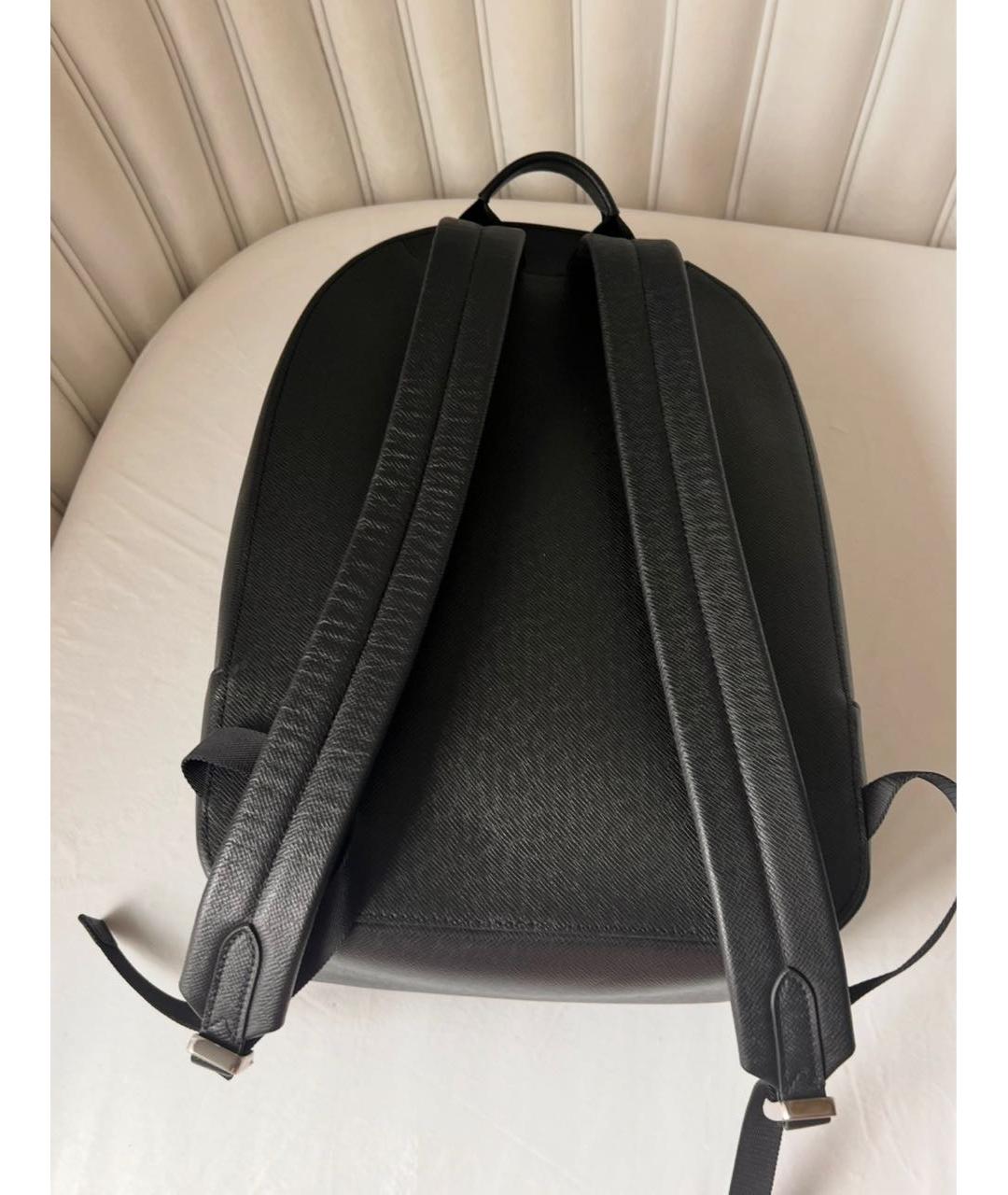 LOUIS VUITTON Антрацитовый кожаный рюкзак, фото 3
