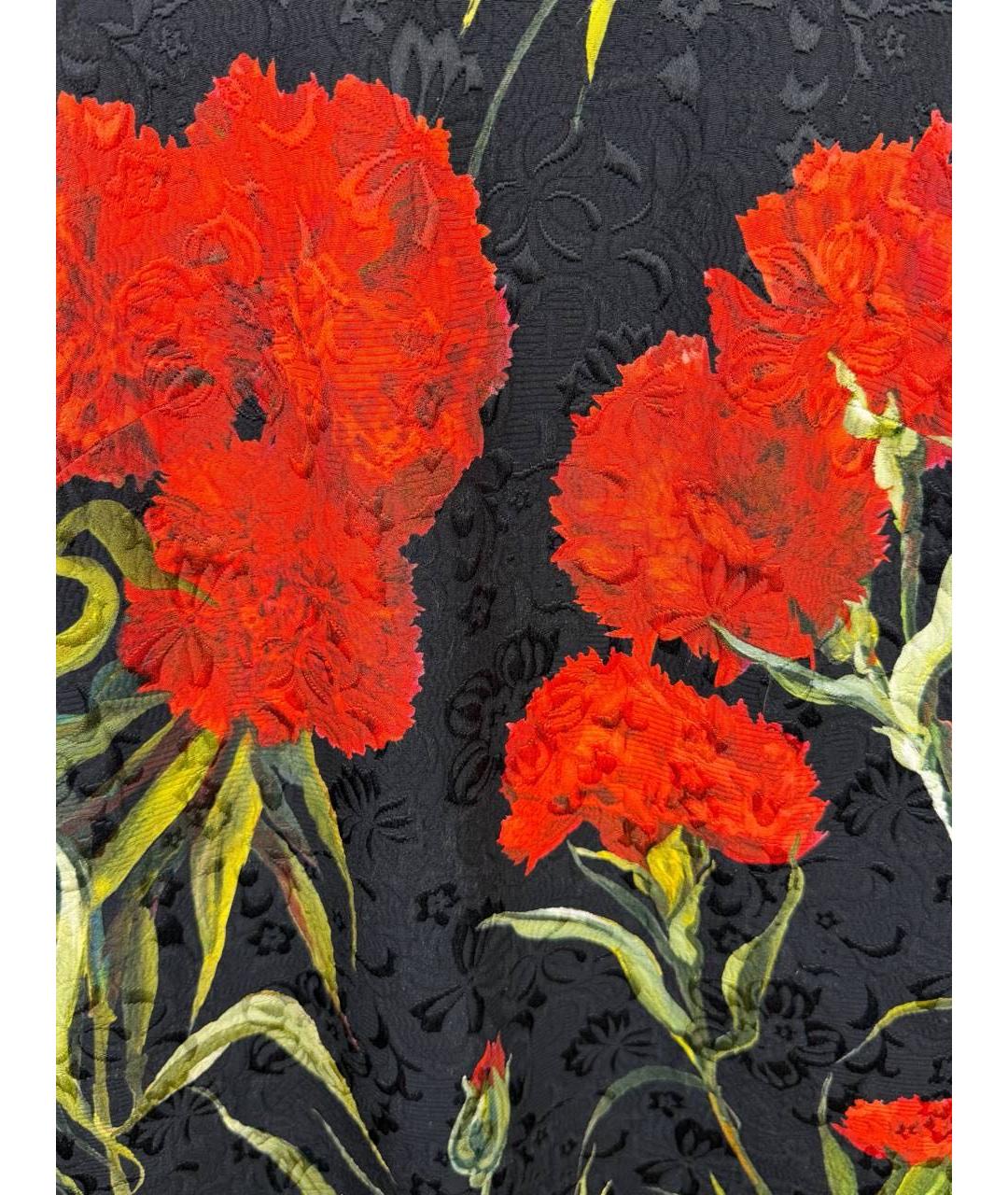 DOLCE&GABBANA Черное хлопковое коктейльное платье, фото 4