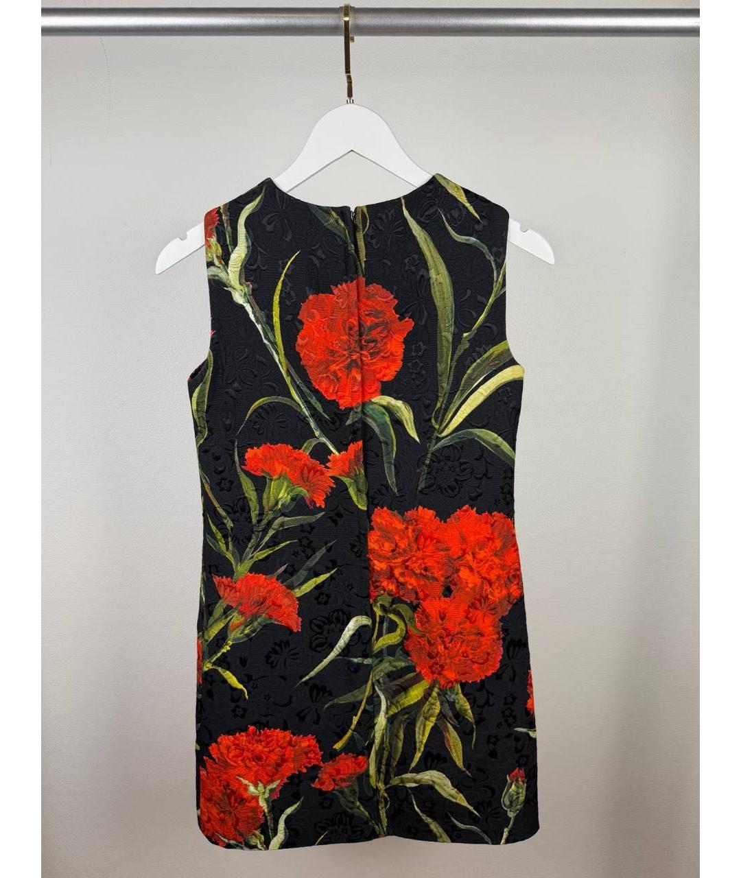 DOLCE&GABBANA Черное хлопковое коктейльное платье, фото 2