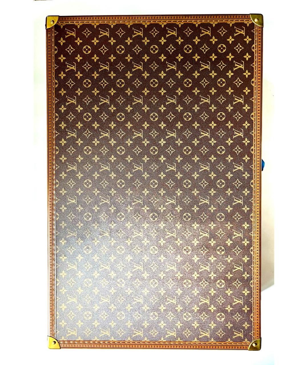 LOUIS VUITTON Коричневый чемодан из канвы, фото 9