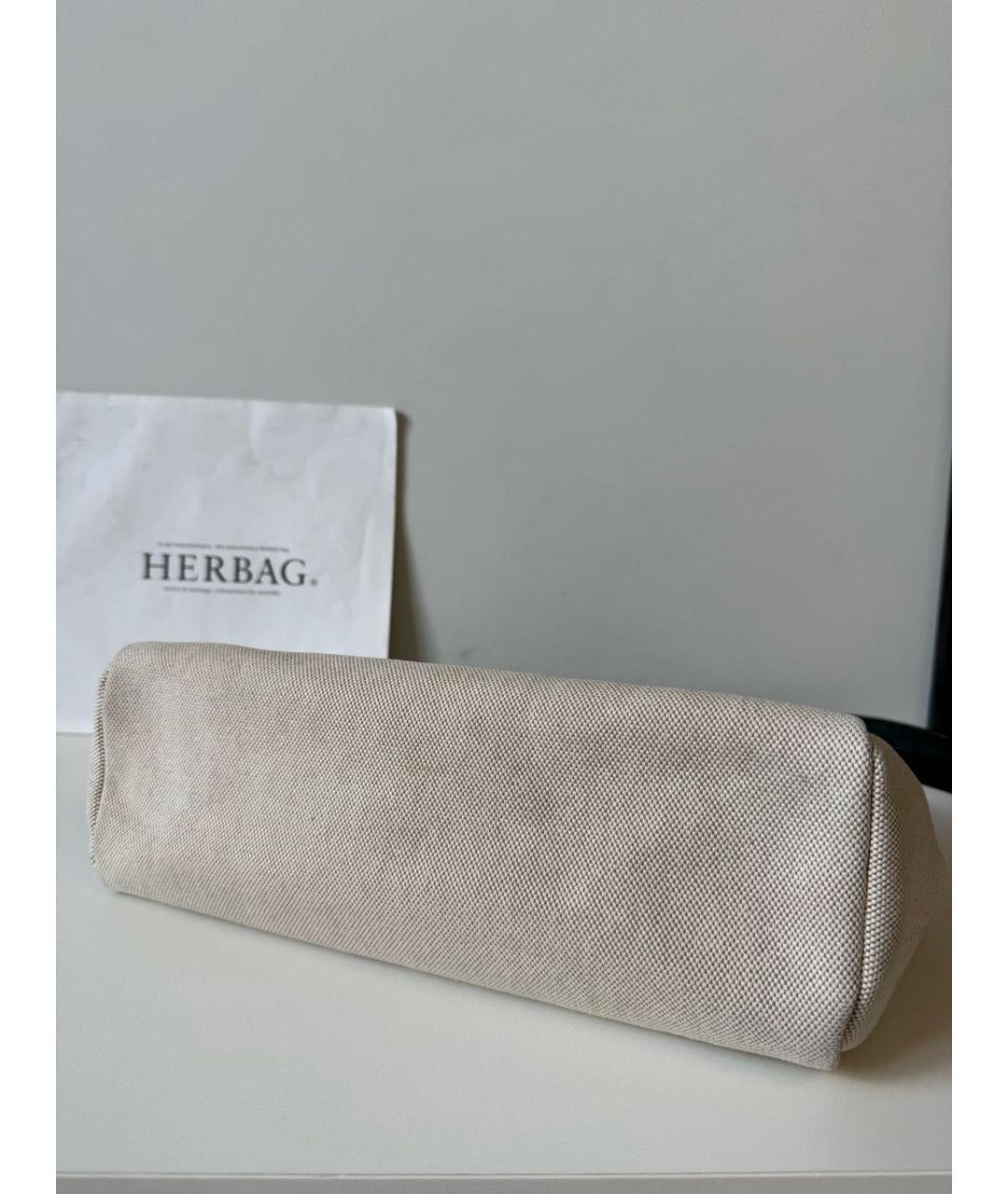 HERMES Черная кожаная сумка тоут, фото 7