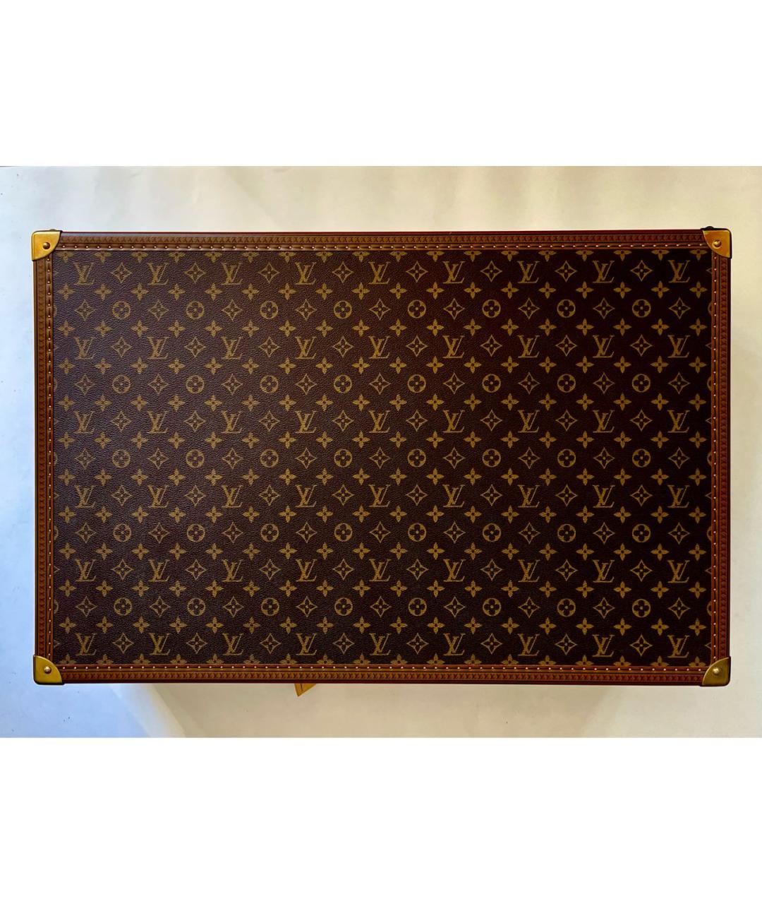 LOUIS VUITTON Коричневый чемодан из канвы, фото 9