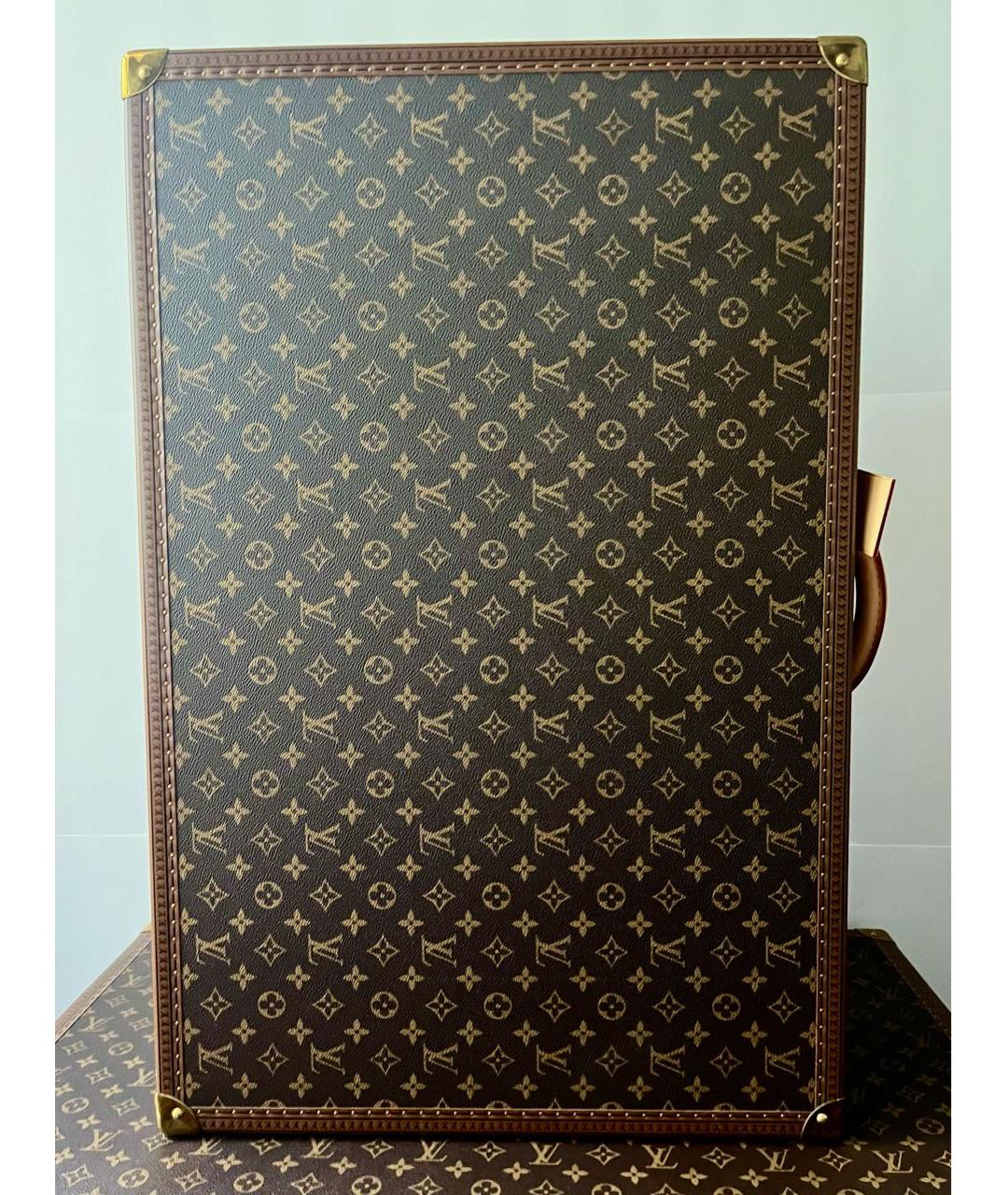 LOUIS VUITTON Коричневый чемодан из канвы, фото 8