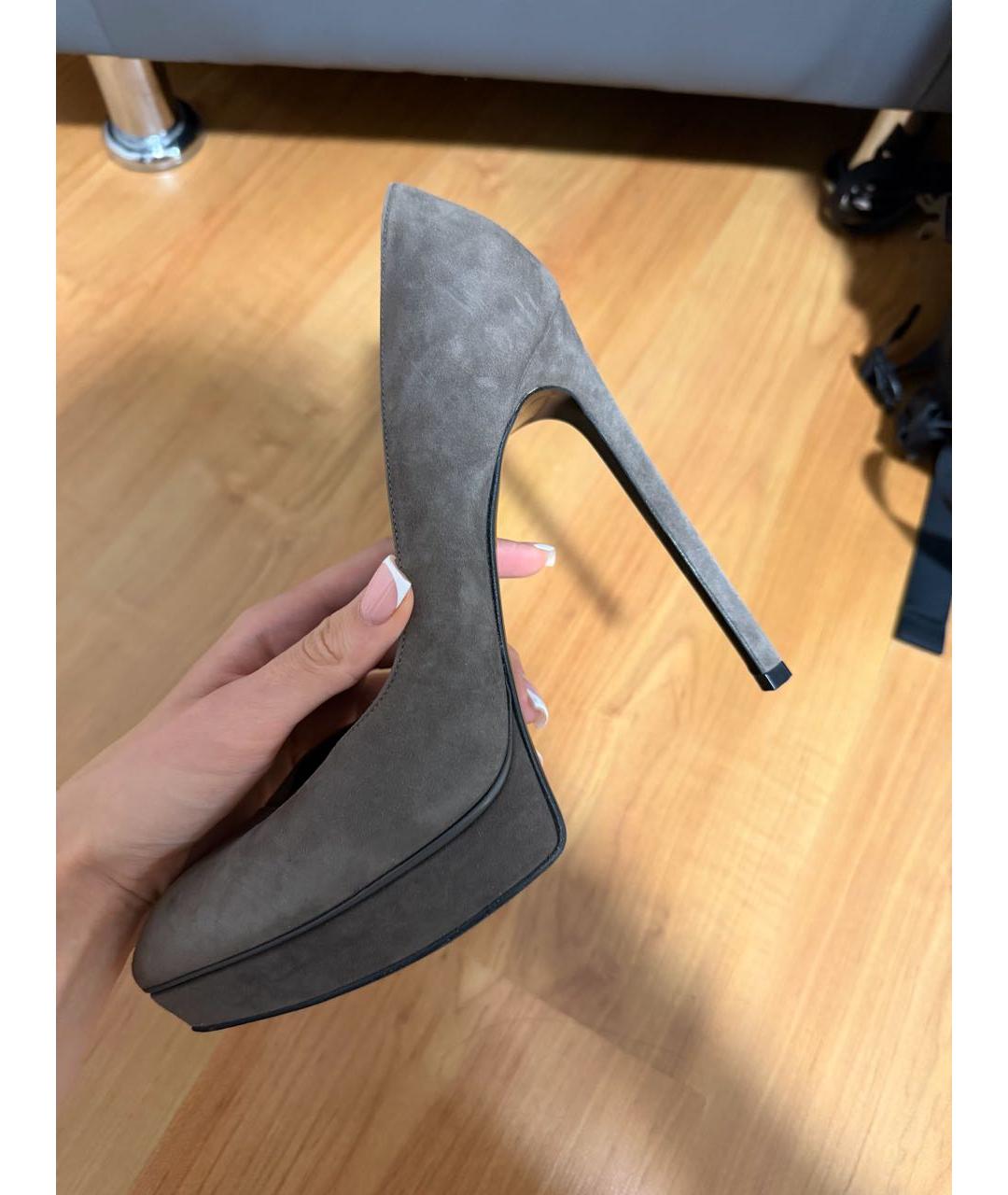 SAINT LAURENT Замшевые туфли, фото 7