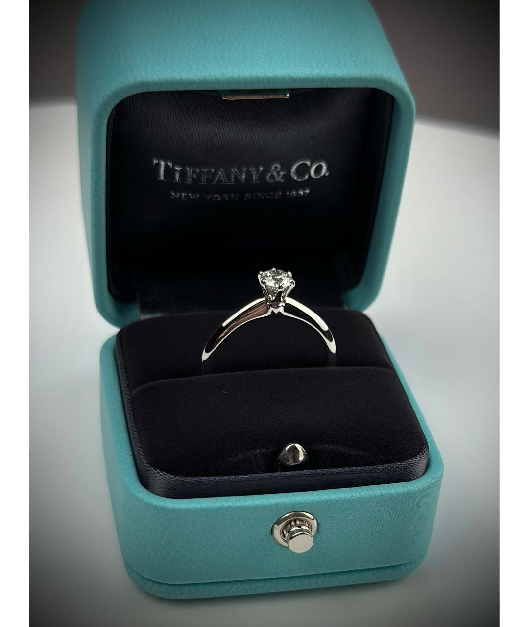 TIFFANY&CO Серебряное платиновое кольцо, фото 3