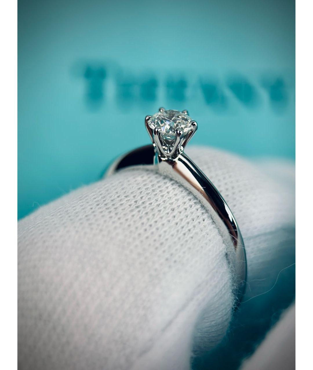 TIFFANY&CO Серебряное платиновое кольцо, фото 7
