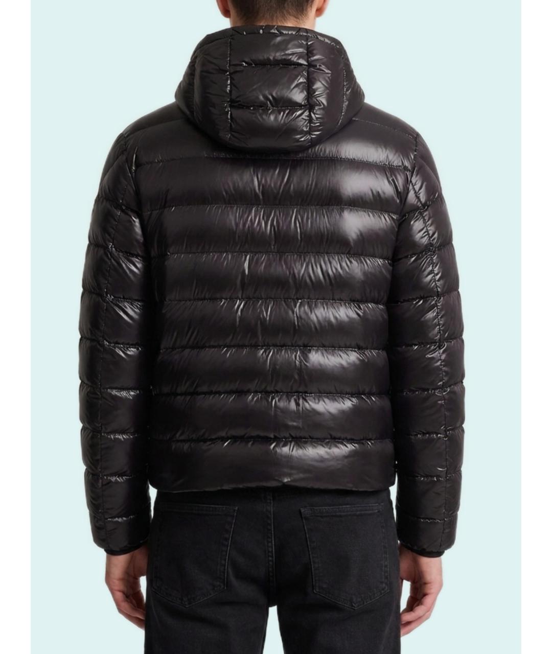 MONCLER Черный полиамидовый пуховик, фото 2