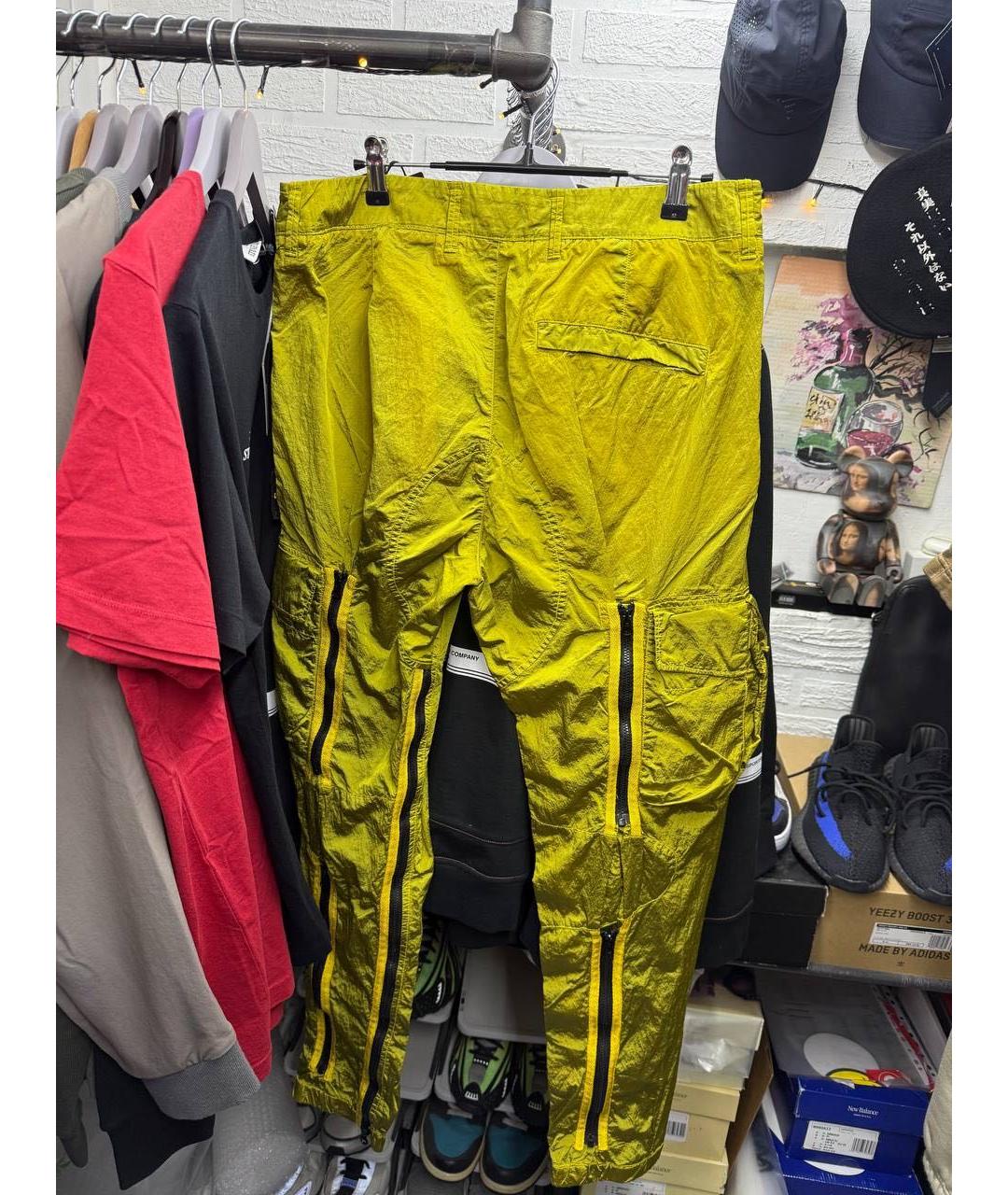 STONE ISLAND Золотые нейлоновые брюки чинос, фото 2