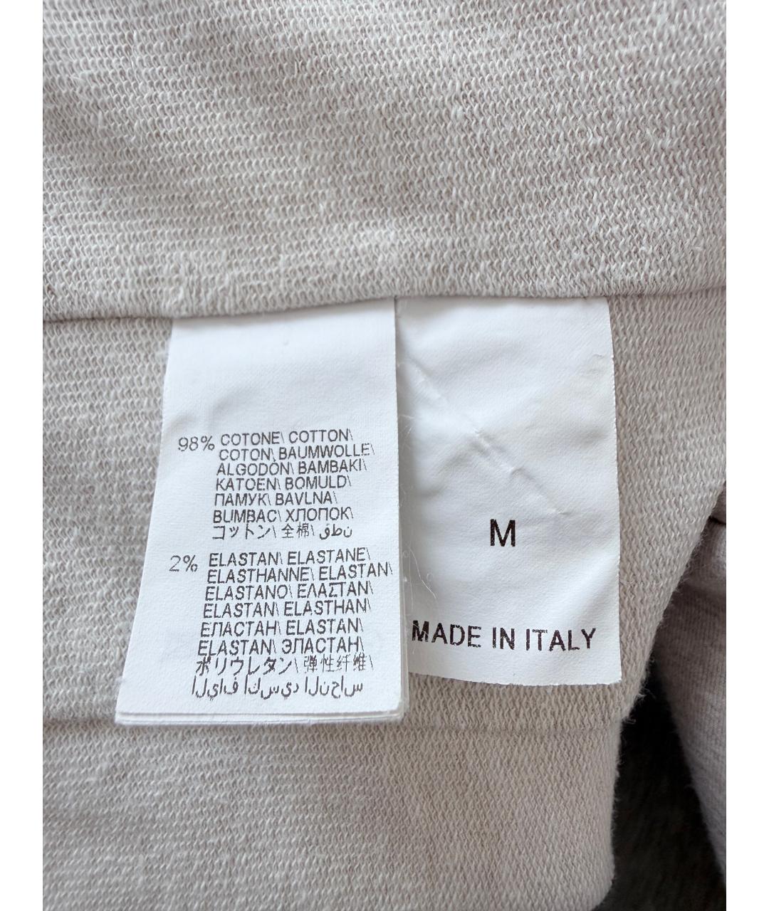 BRUNELLO CUCINELLI Бежевая хлопковая спортивная куртка, фото 5