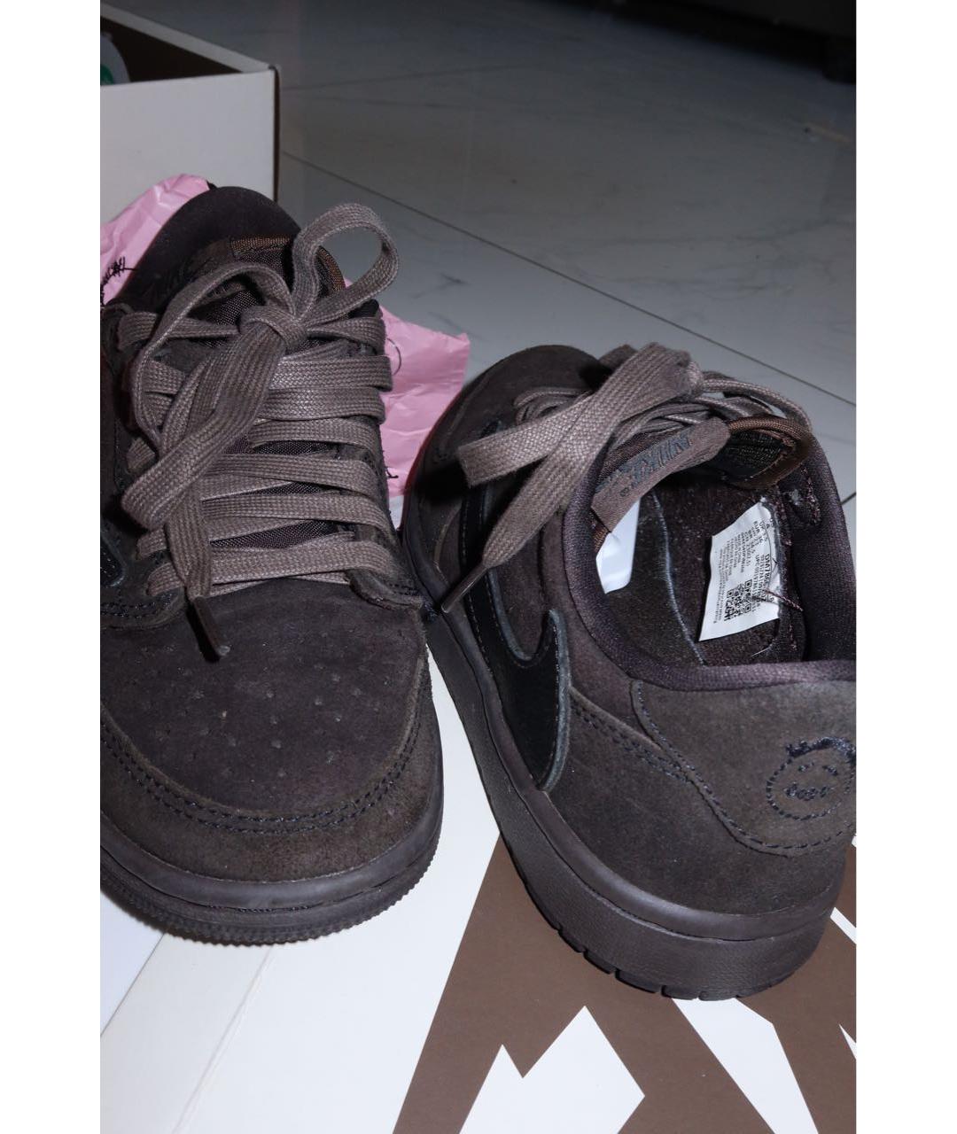 NIKE Коричневые замшевые кеды, фото 2