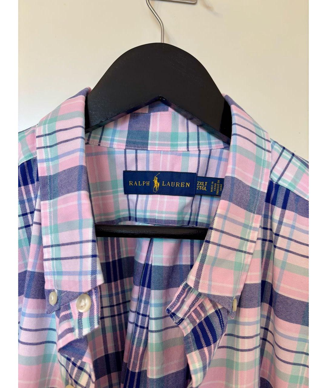 RALPH LAUREN Мульти хлопковая кэжуал рубашка, фото 3