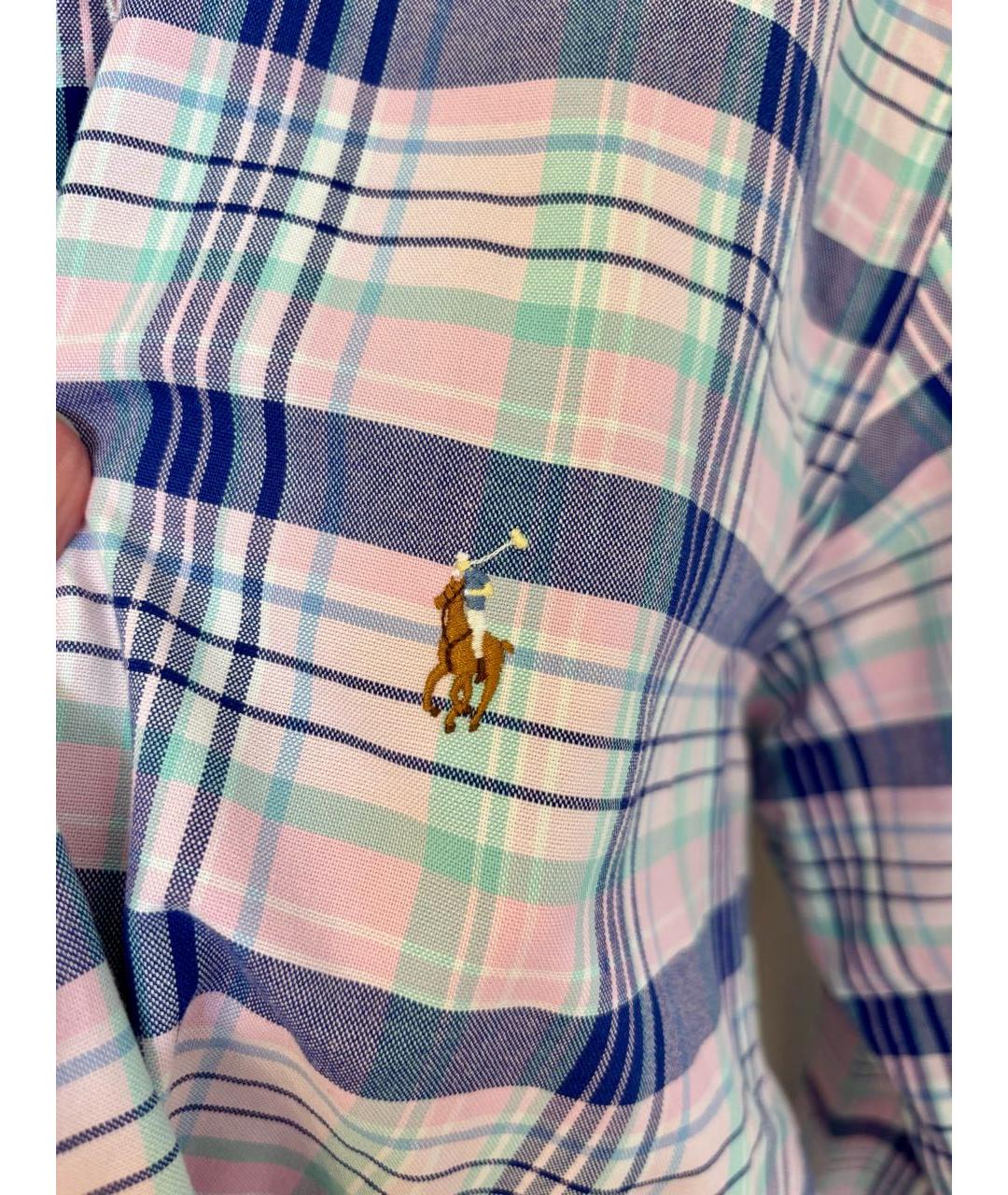 RALPH LAUREN Мульти хлопковая кэжуал рубашка, фото 4