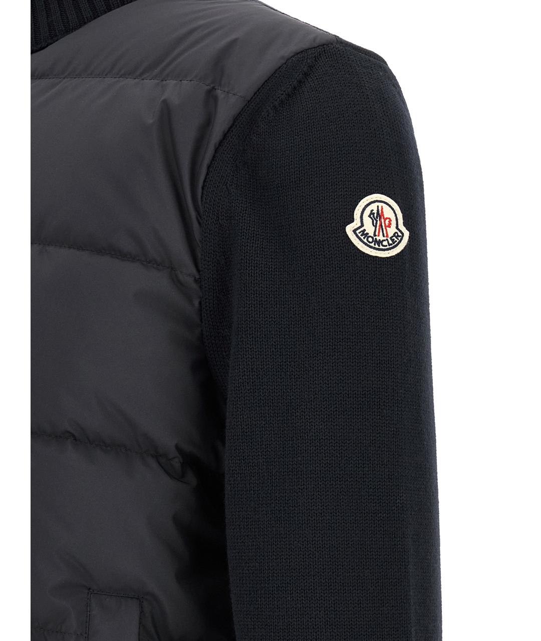 MONCLER Синий полиэстеровый кардиган, фото 5