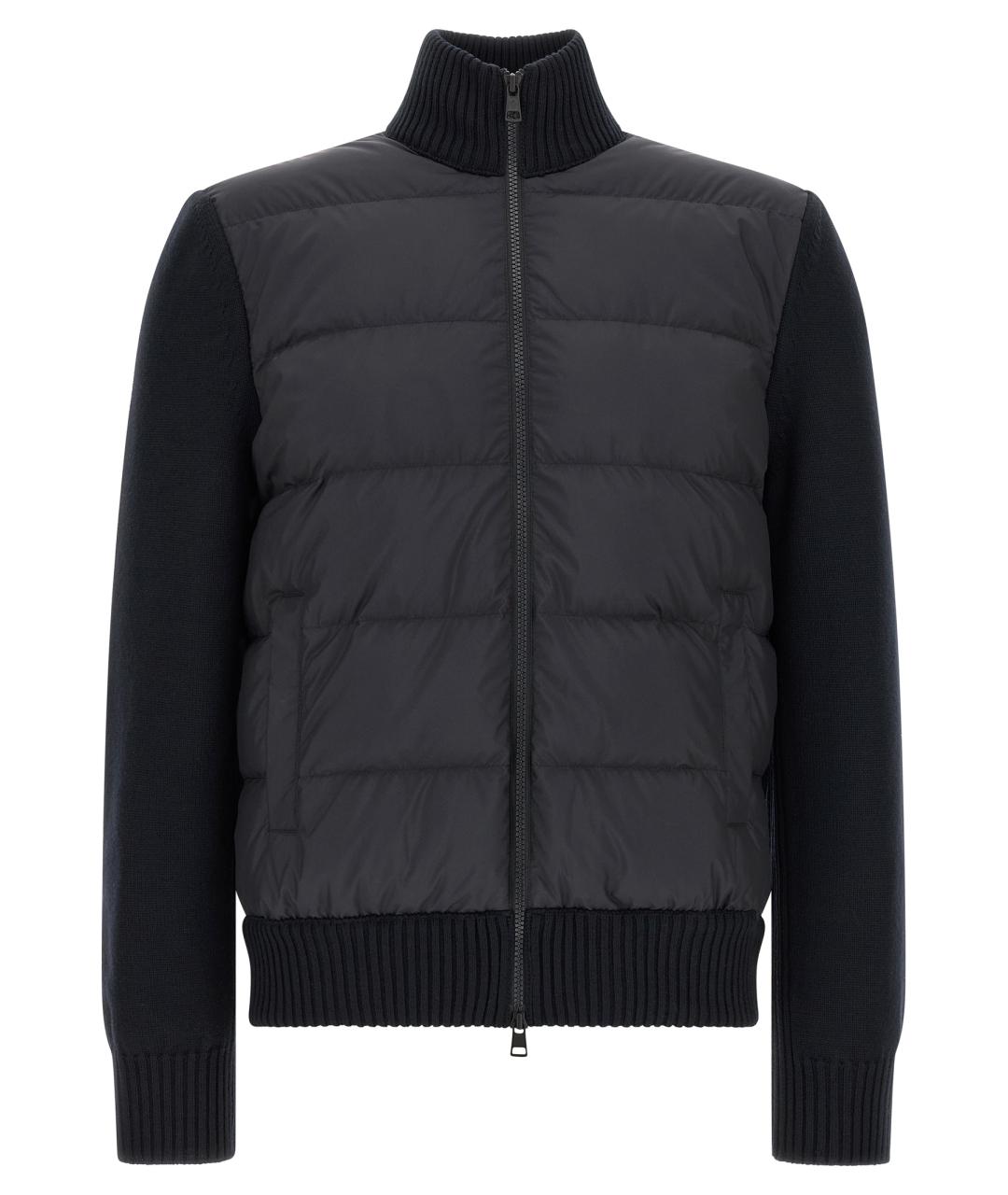 MONCLER Синий полиэстеровый кардиган, фото 1