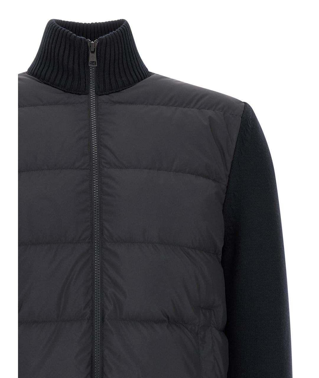 MONCLER Синий полиэстеровый кардиган, фото 3