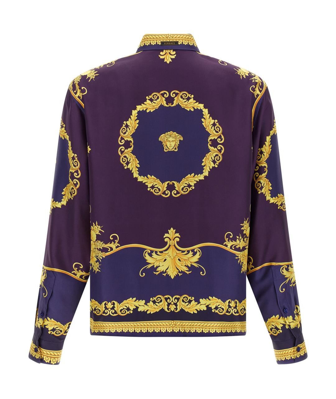 VERSACE Мульти шелковая кэжуал рубашка, фото 2