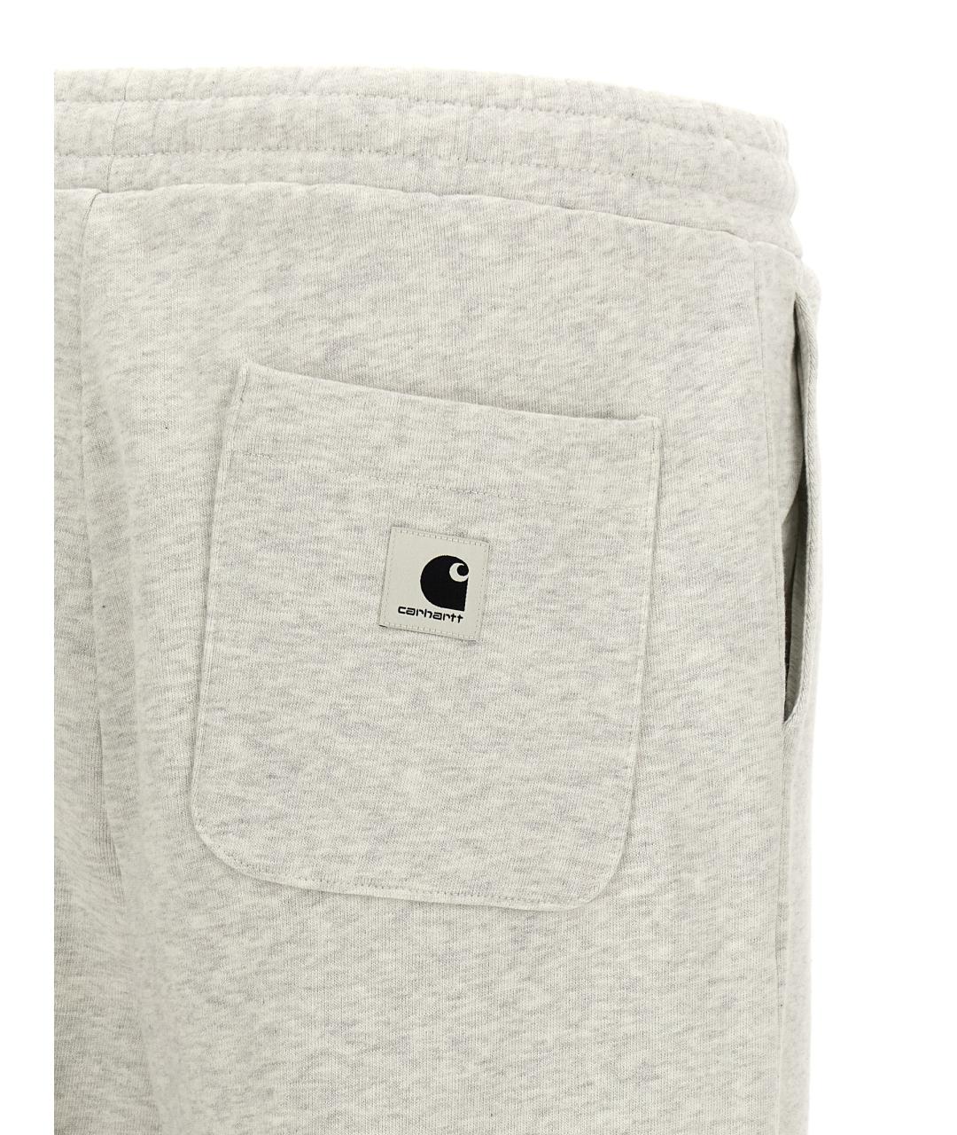 CARHARTT WIP Серые хлопковые спортивные брюки и шорты, фото 4