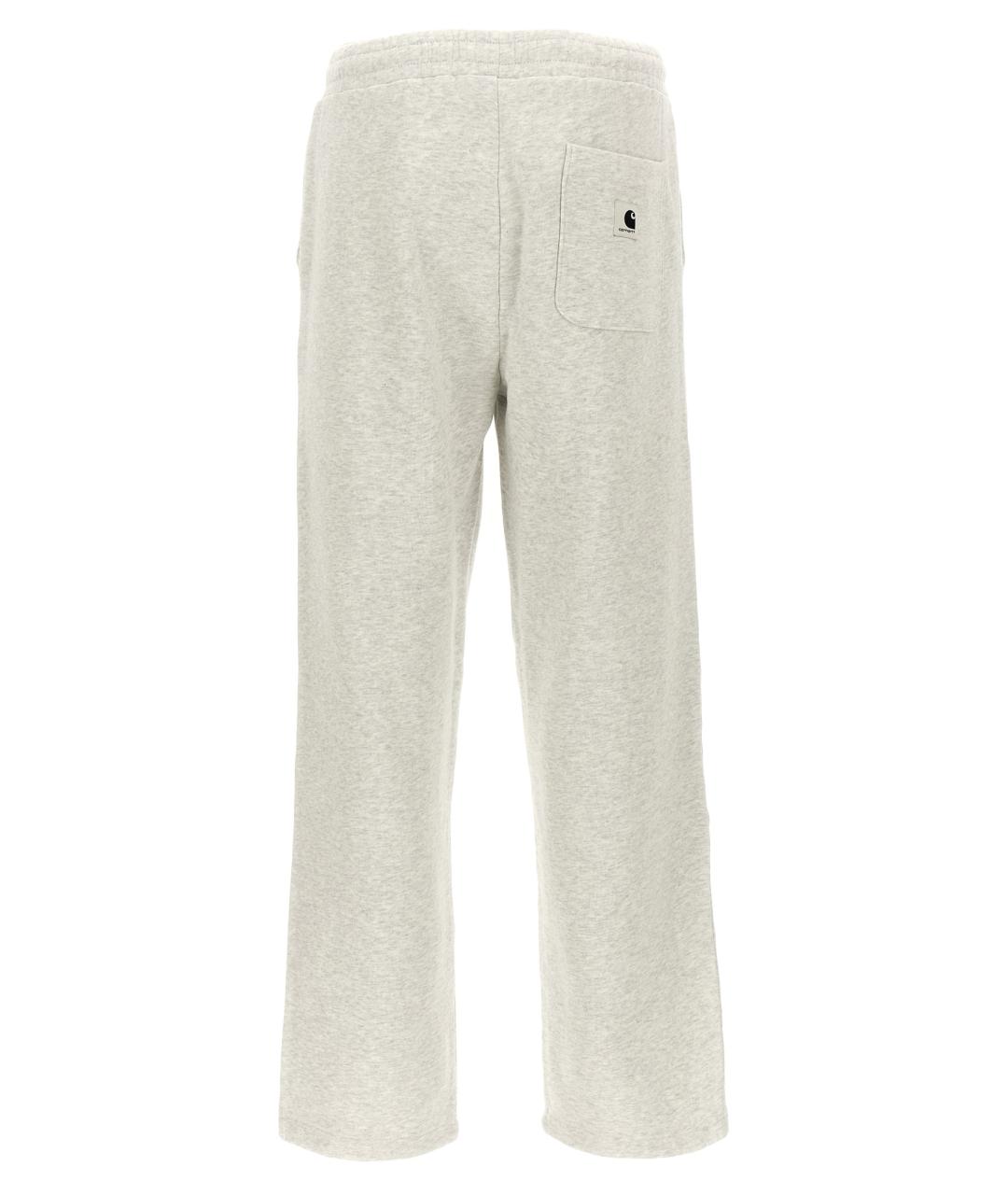 CARHARTT WIP Серые хлопковые спортивные брюки и шорты, фото 2