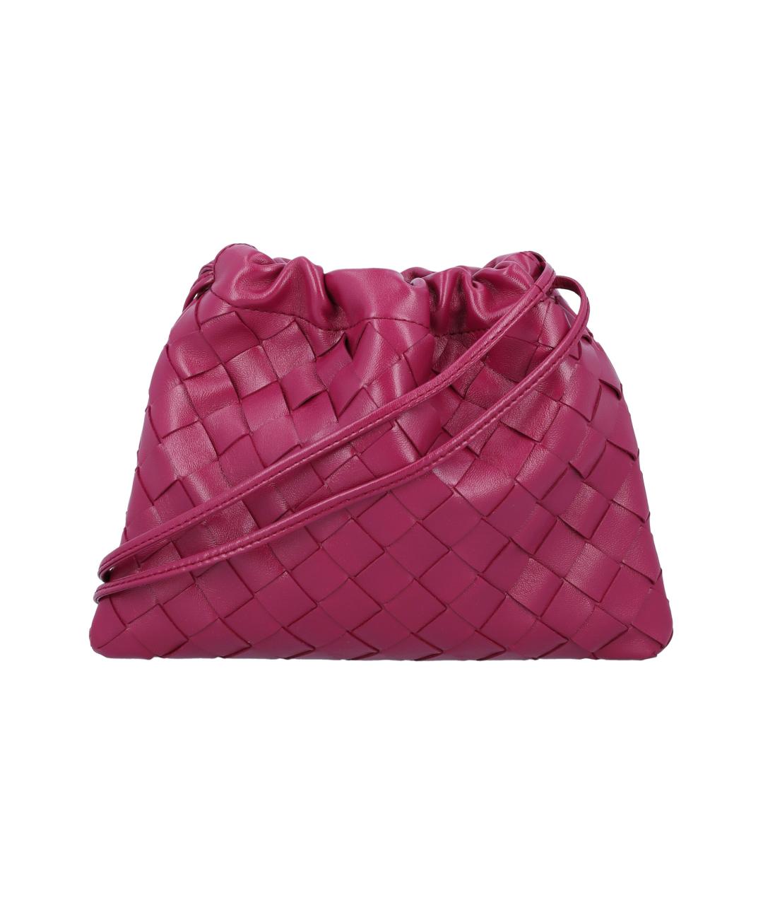 BOTTEGA VENETA Фуксия кожаная сумка через плечо, фото 1